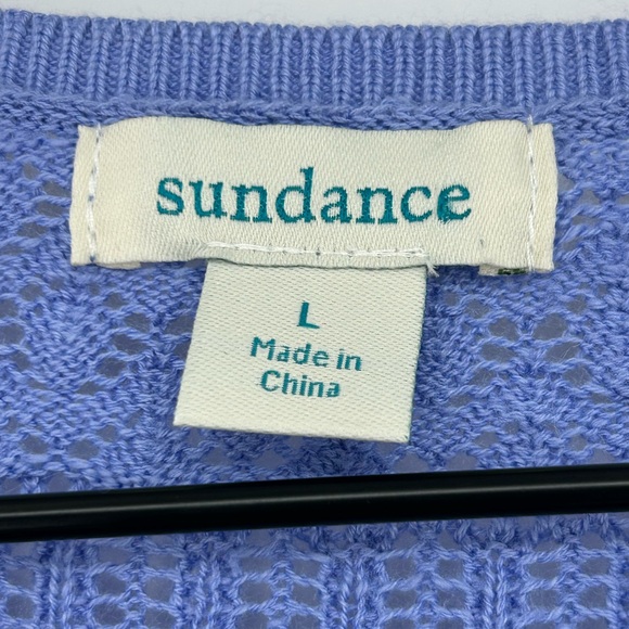 Sundance Long Sleeve Henley Devon Knit Top In Periwinkle- Size Large "NWOT" - Picture 3 of 8